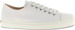 Moschino Edge canvas sneakers met vierkante neus Wit
