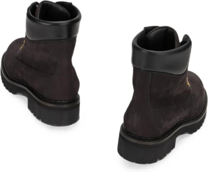 Moschino Enkellaarzen met veters Bruin - Foto 2