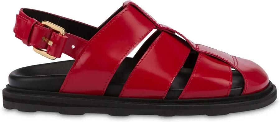 Moschino Gekooide sandalen Rood