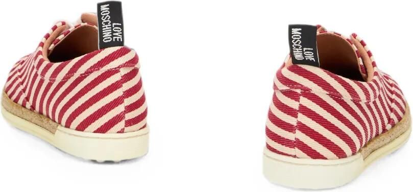 Moschino Gestreepte sneakers Rood - Foto 3