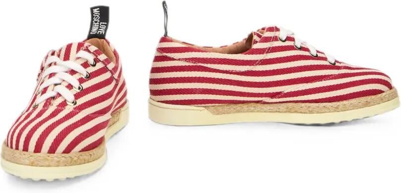 Moschino Gestreepte sneakers Rood - Foto 2