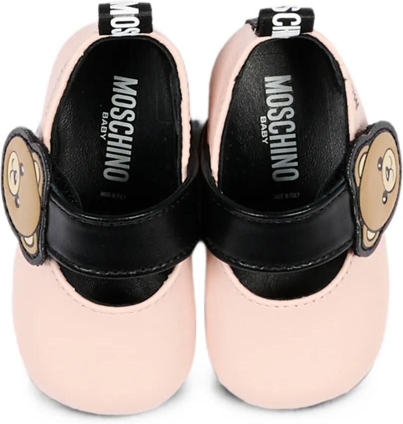 Moschino Kids Ballerina's met klittenband en teddybeer-print Roze - Foto 2