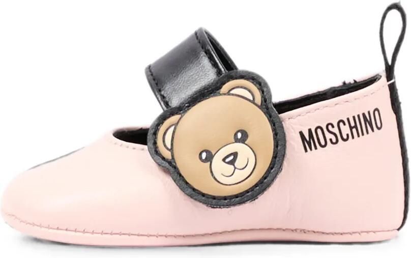Moschino Kids Ballerina's met klittenband en teddybeer-print Roze - Foto 4