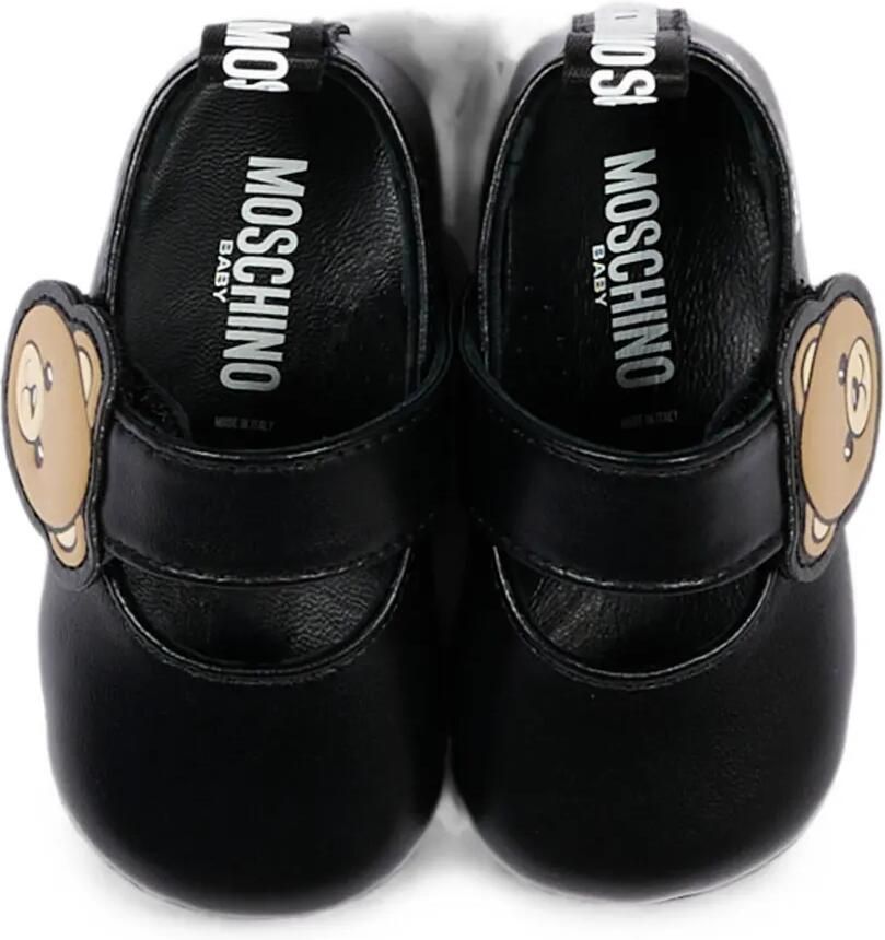 Moschino Kids Ballerina's met klittenband en teddybeer-print Zwart - Foto 2