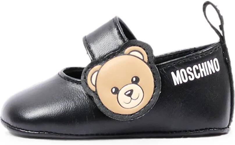 Moschino Kids Ballerina's met klittenband en teddybeer-print Zwart - Foto 5