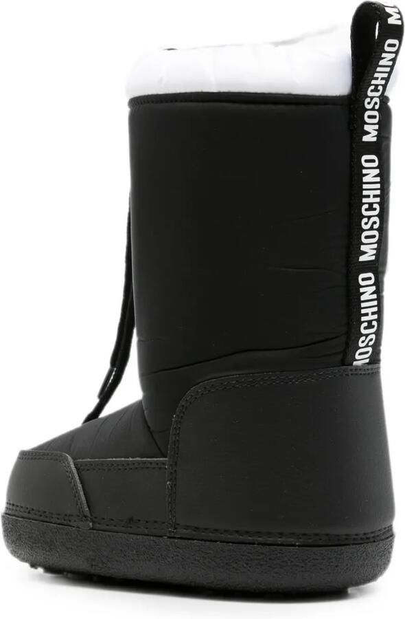 Moschino Kids Laarzen met teddybeer patch Zwart - Foto 2