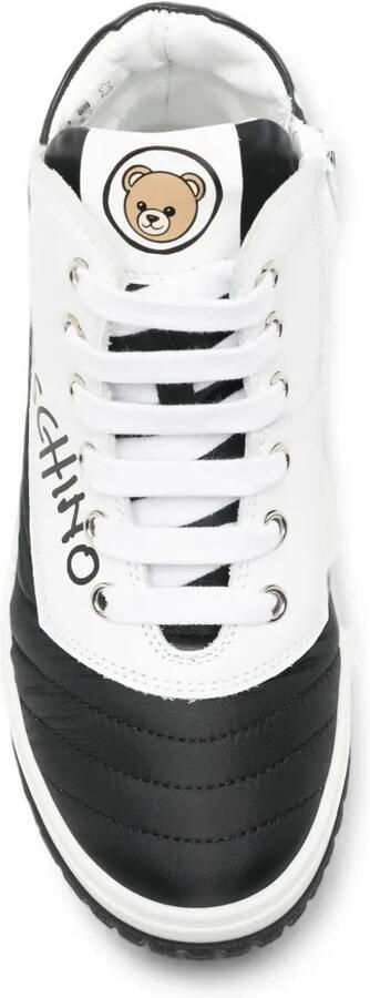 Moschino Kids Sneakers met vlakken Wit