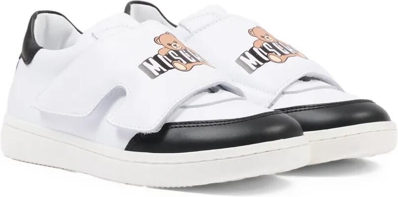 Moschino Kids Low-top sneakers met applicatie Wit