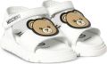 Moschino Kids Sandalen met teddybeerpatch Wit - Wit