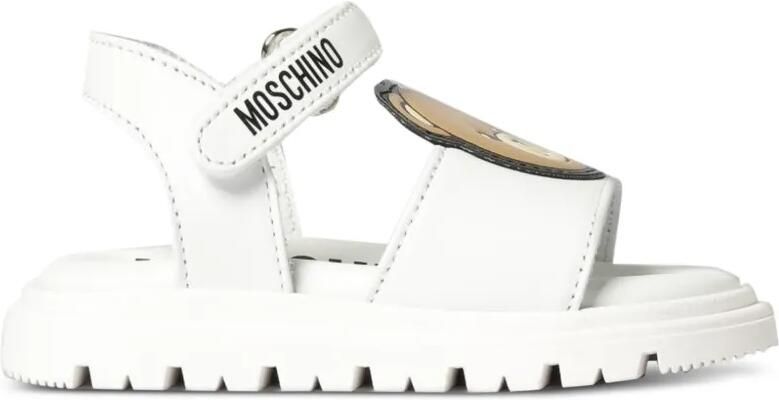 Moschino Kids Sandalen met teddybeerpatch Wit - Foto 3