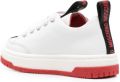 Moschino Kids Sneakers met hartpatch en logo Wit - Wit