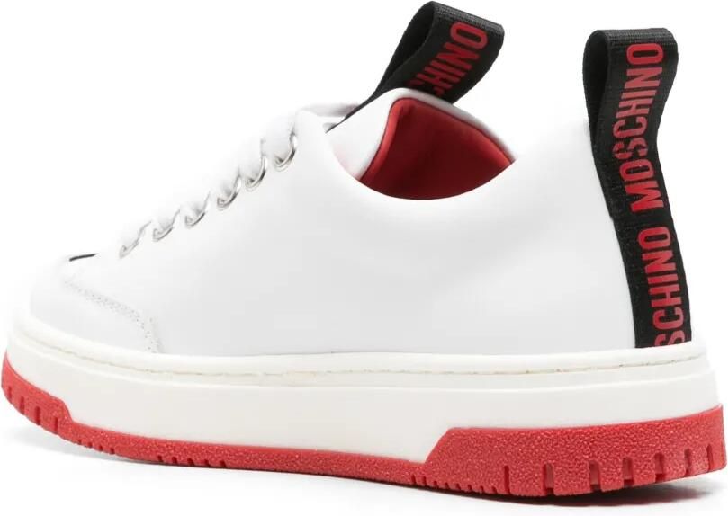 Moschino Kids Sneakers met hartpatch en logo Wit - Foto 2