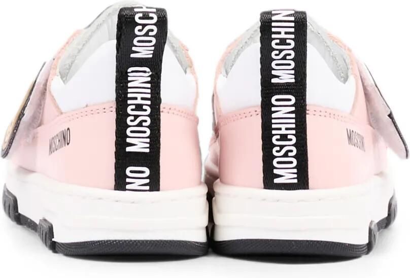 Moschino Kids Sneakers met klittenband Roze