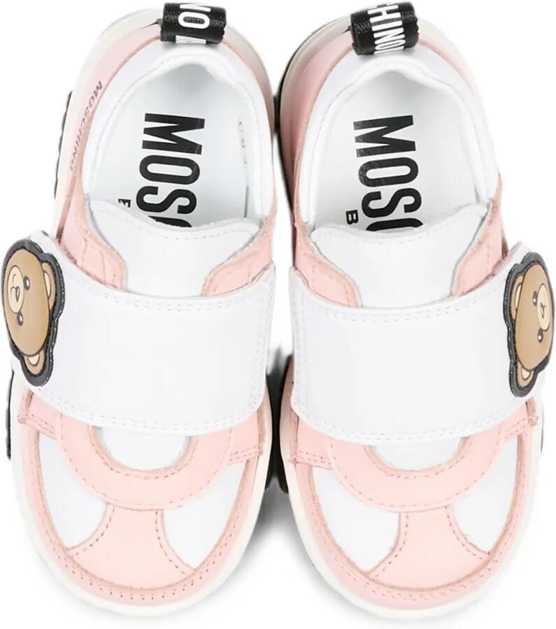 Moschino Kids Sneakers met klittenband Roze - Foto 2