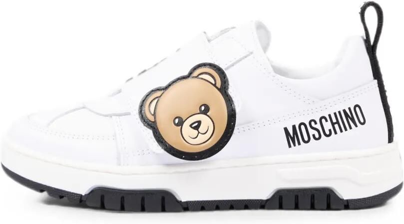 Moschino Kids Sneakers met klittenband Wit - Foto 5