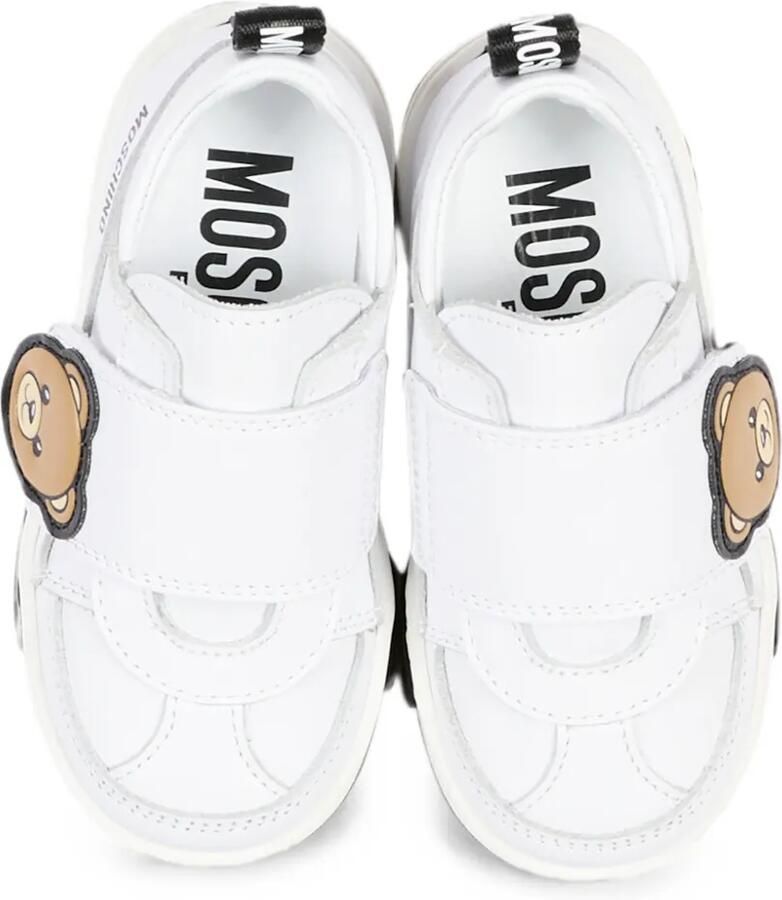 Moschino Kids Sneakers met klittenband Wit - Foto 2