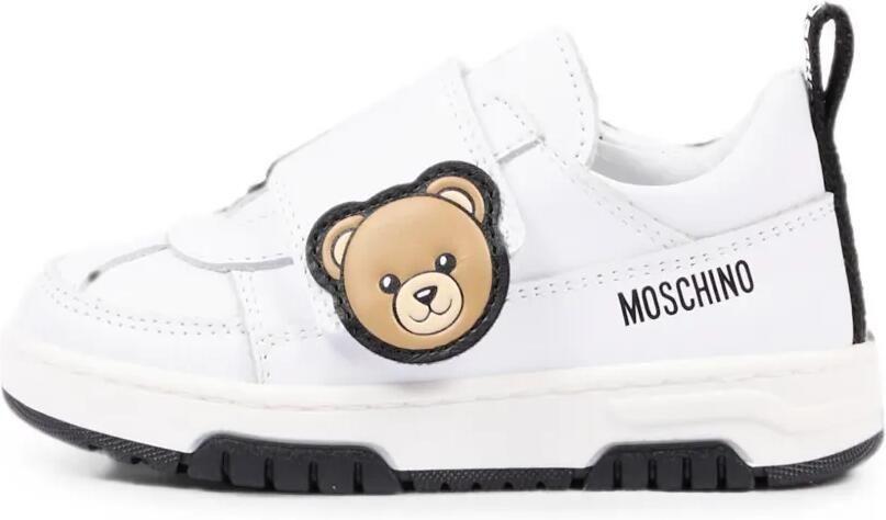 Moschino Kids Sneakers met klittenband Wit - Foto 5