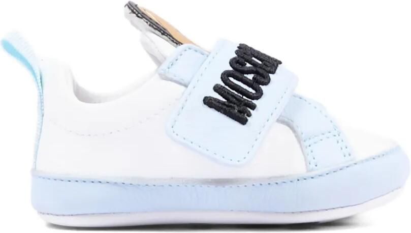 Moschino Kids Sneakers met klittenband Wit - Foto 3