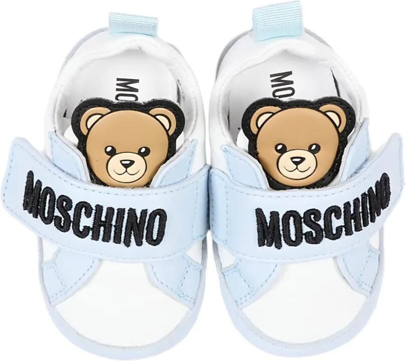 Moschino Kids Sneakers met klittenband Wit - Foto 2