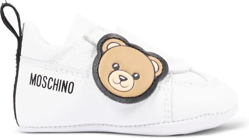 Moschino Kids Sneakers met klittenband Wit - Foto 4