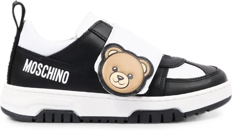 Moschino Kids Sneakers met klittenband Zwart