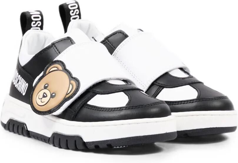 Moschino Kids Sneakers met klittenband Zwart - Foto 3