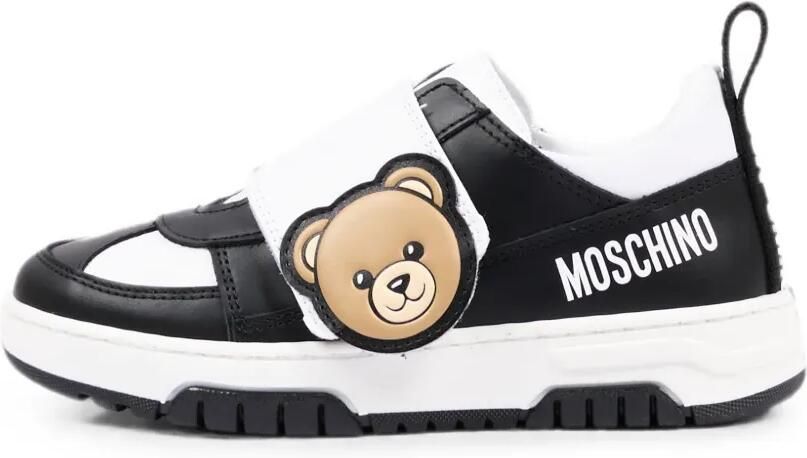 Moschino Kids Sneakers met klittenband Zwart - Foto 4