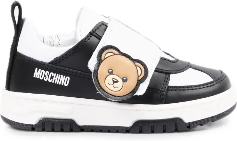 Moschino Kids Sneakers met klittenband Zwart