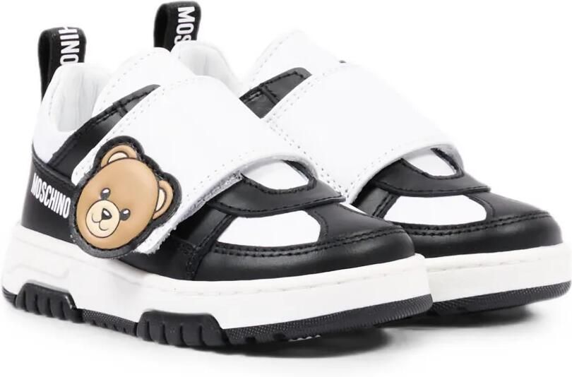Moschino Kids Sneakers met klittenband Zwart - Foto 3