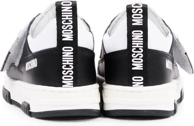 Moschino Kids Sneakers met klittenband Zwart - Foto 4