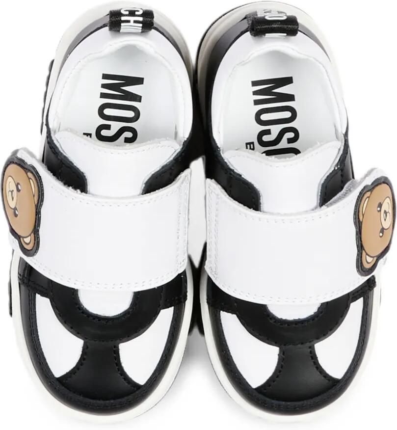 Moschino Kids Sneakers met klittenband Zwart - Foto 2