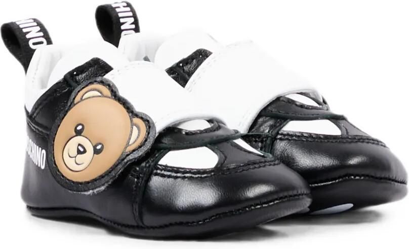 Moschino Kids Sneakers met klittenband Zwart