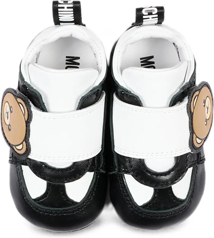 Moschino Kids Sneakers met klittenband Zwart - Foto 2