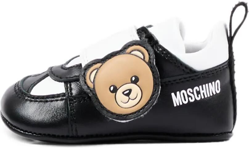 Moschino Kids Sneakers met klittenband Zwart - Foto 3