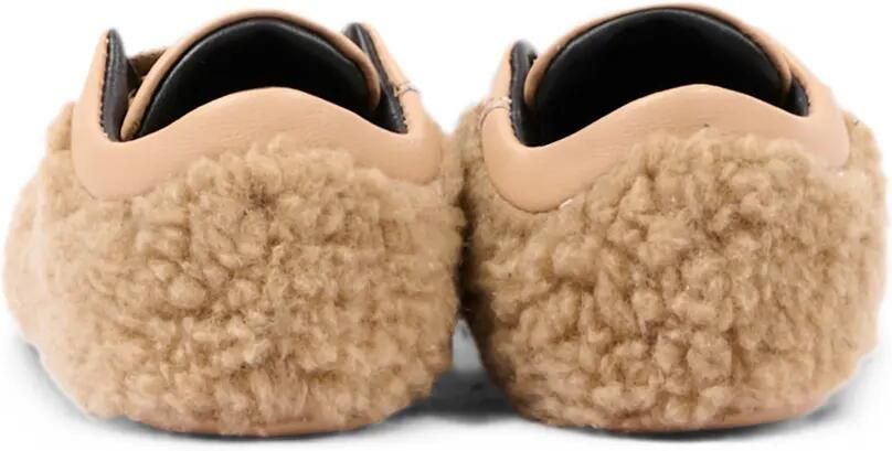 Moschino Kids Sneakers met lammy-effect en logo-patch Beige - Foto 3