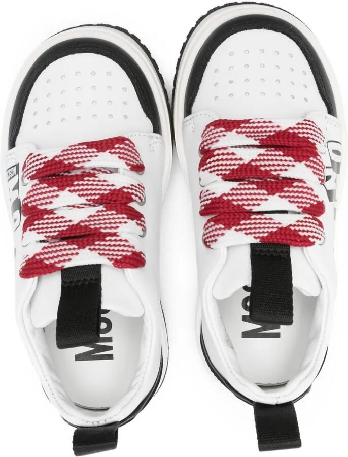 Moschino Kids Sneakers met logoprint Wit - Foto 2
