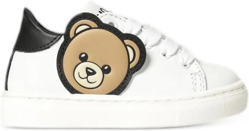 Moschino Kids Sneakers met Teddy-patch Wit