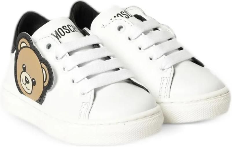 Moschino Kids Sneakers met Teddy-patch Wit - Foto 3