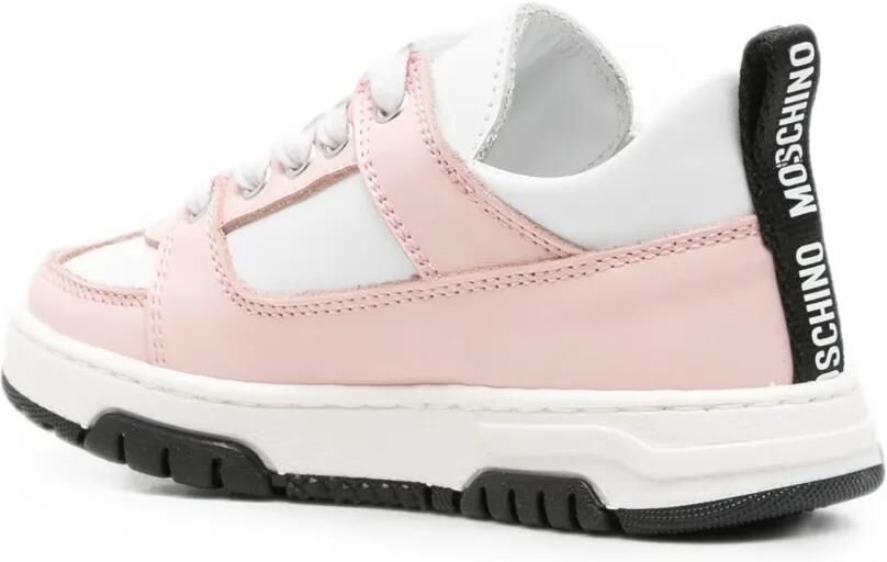 Moschino Kids Sneakers met teddybeerpatch Roze