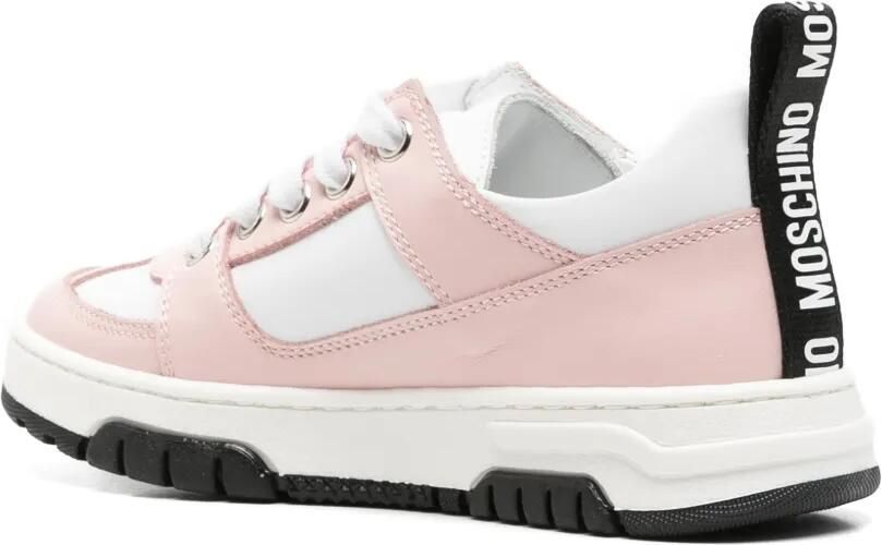 Moschino Kids Sneakers met teddybeerpatch Roze - Foto 2