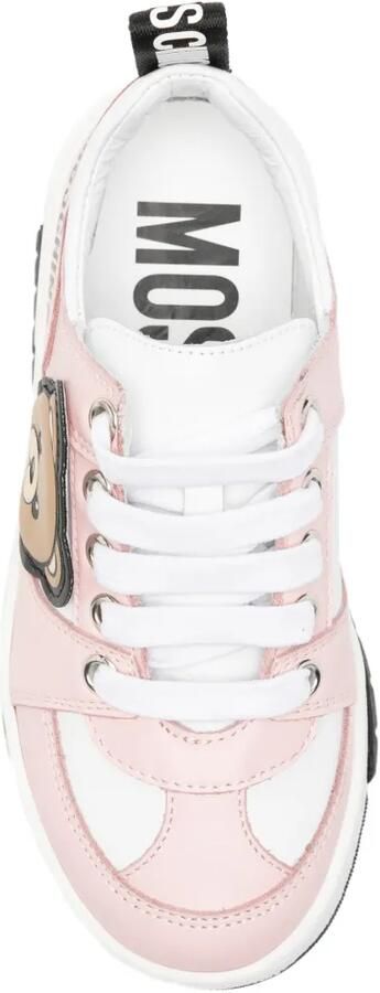 Moschino Kids Sneakers met teddybeerpatch Roze - Foto 4