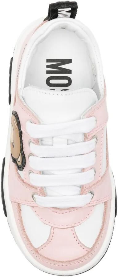 Moschino Kids Sneakers met teddybeerpatch Roze - Foto 3
