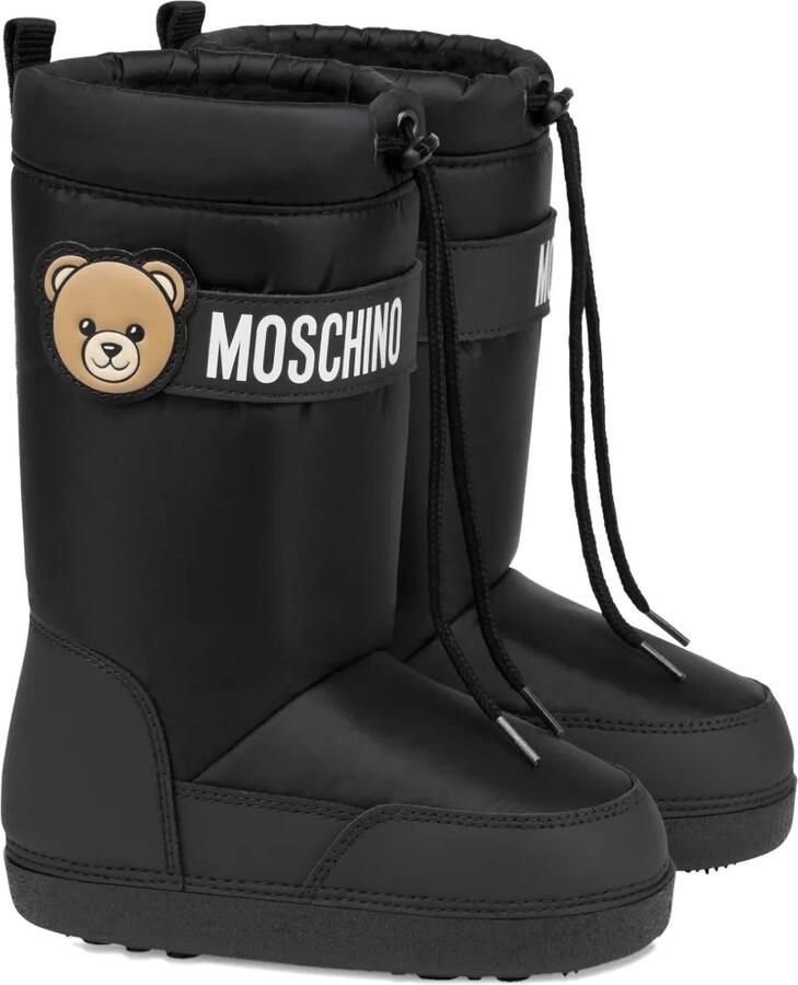 Moschino Kids Snowboots met teddybeerlogo Zwart