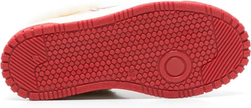 Moschino Kids Teddy Bear sneakers met lammy afwerking en patch Beige - Foto 4