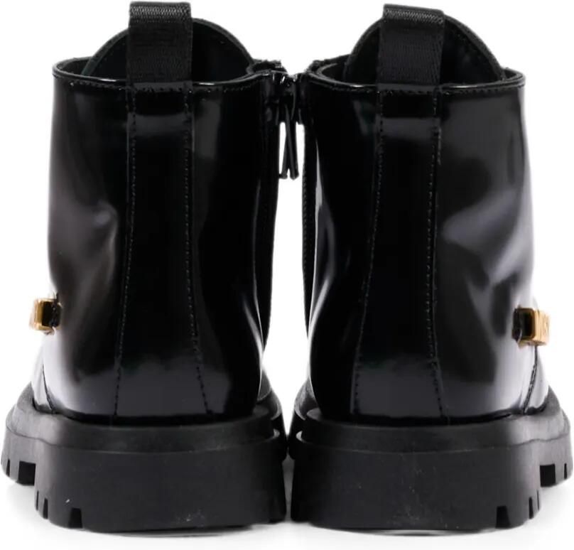 Moschino Kids Veterlaarzen met logodetail Zwart - Foto 3