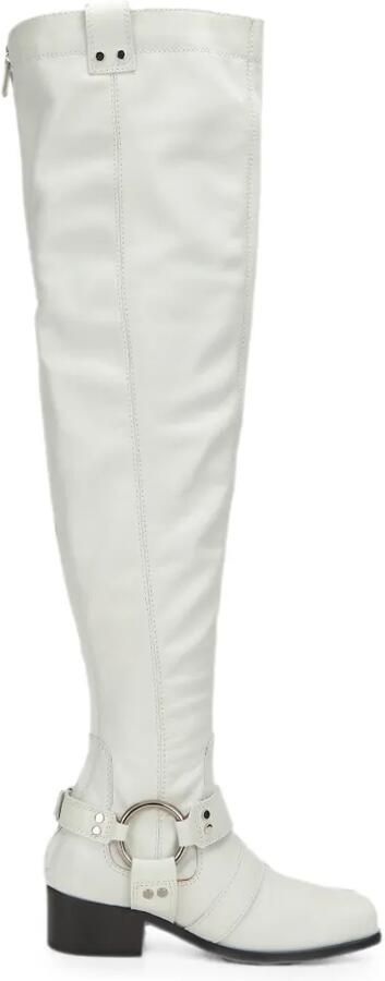 Moschino Laarzen met gespbandje Wit
