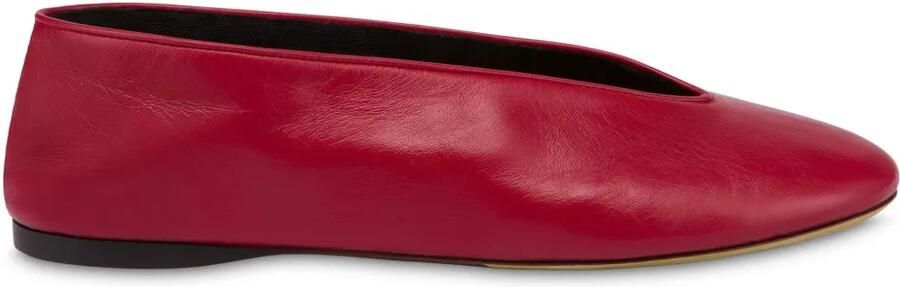 Moschino Leren ballerina's Rood - Foto 1