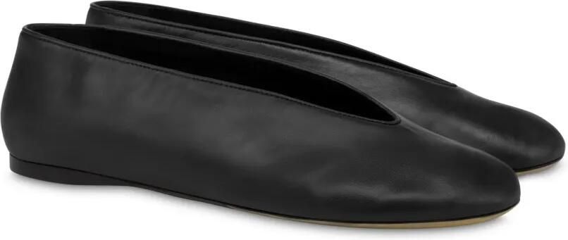 Moschino Leren ballerina's Zwart - Foto 2