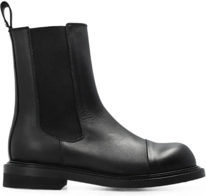 Moschino Leren Chelsea laarzen Zwart