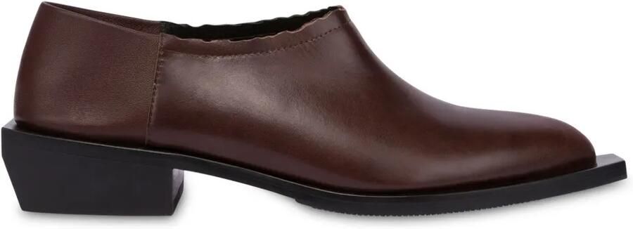 Moschino Leren loafers Bruin